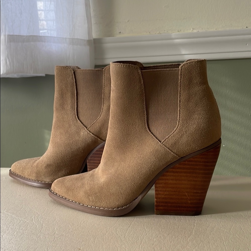 Tan Suede Ankle Boots